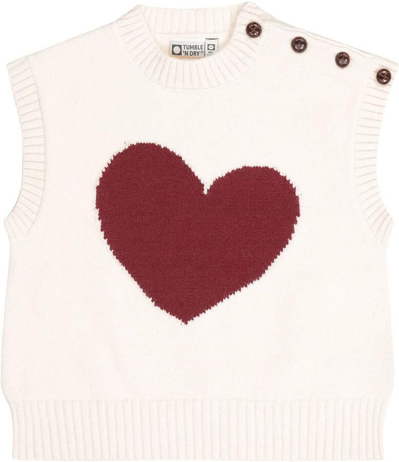 Tumble 'n Dry sweater met print crème