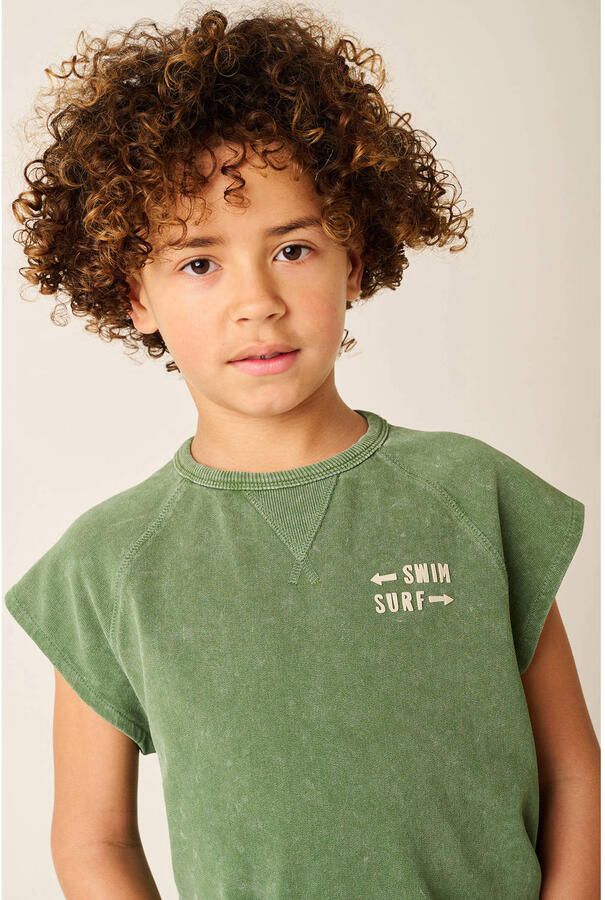 Tumble 'n Dry T-shirt groen Jongens Katoen Ronde hals Effen - Foto 2