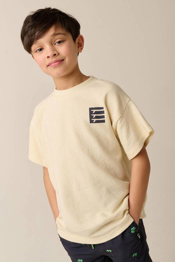 Tumble 'n Dry T-shirt met backprint beige