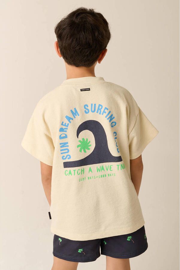 Tumble 'n Dry T-shirt met backprint beige - Foto 3
