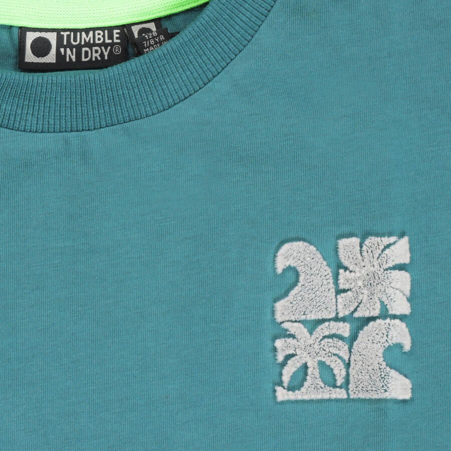 Tumble 'n Dry T-shirt met backprint petrol - Foto 2