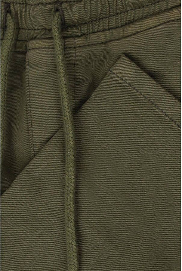 Tumble 'n Dry tapered fit cargobroek Jayh mosgroen Jongens Stretchkatoen 104 - Foto 2