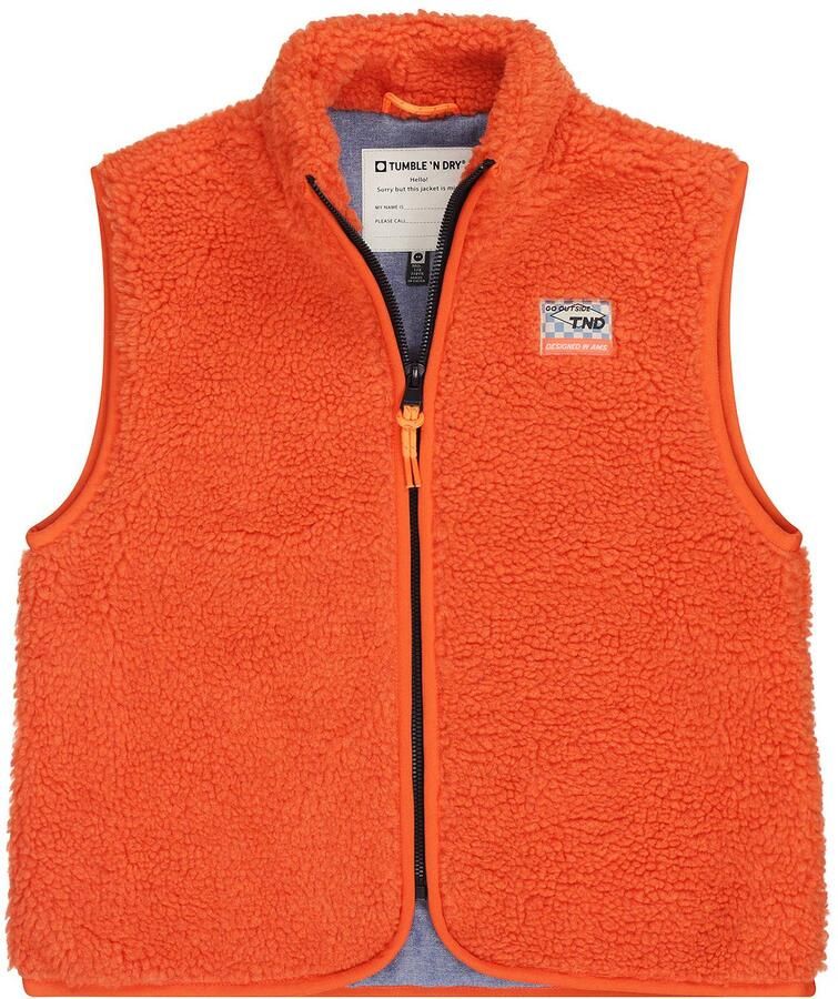 Tumble 'n Dry teddy bodywarmer oranje