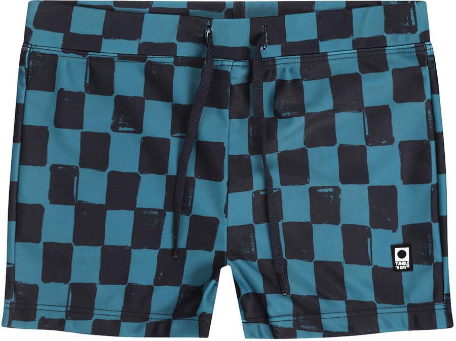 Tumble 'n Dry zwemboxer geruit blauw