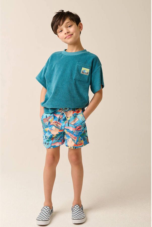 Tumble 'n Dry zwemshort blauw met all over print - Foto 2