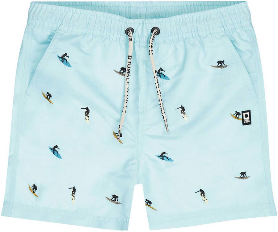 Tumble 'n Dry zwemshort lichtblauw met all over print