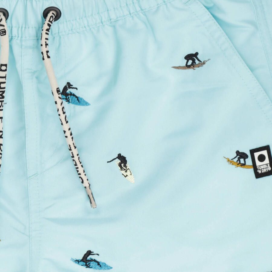 Tumble 'n Dry zwemshort lichtblauw met all over print - Foto 2