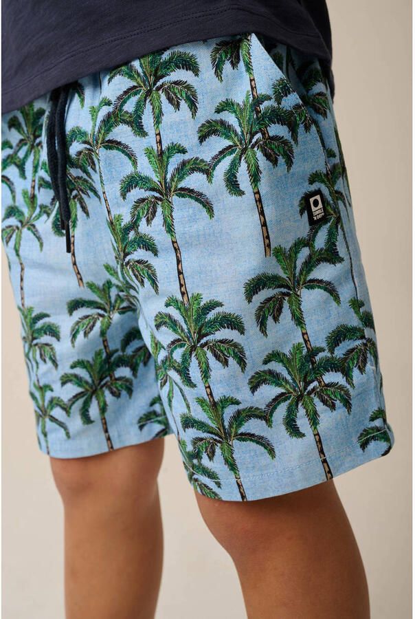 Tumble 'n Dry zwemshort lichtblauw met palmboom print - Foto 3
