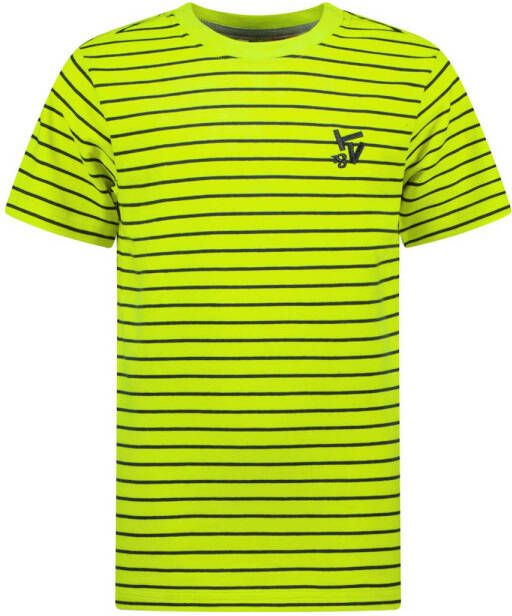 TYGO & vito gestreept T-shirt neon geel