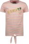 TYGO & vito gestreept T-shirt roze wit Meisjes Katoen Ronde hals Streep 110-116 - Thumbnail 1