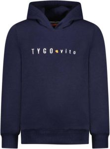 TYGO & vito hoodie donkerblauw