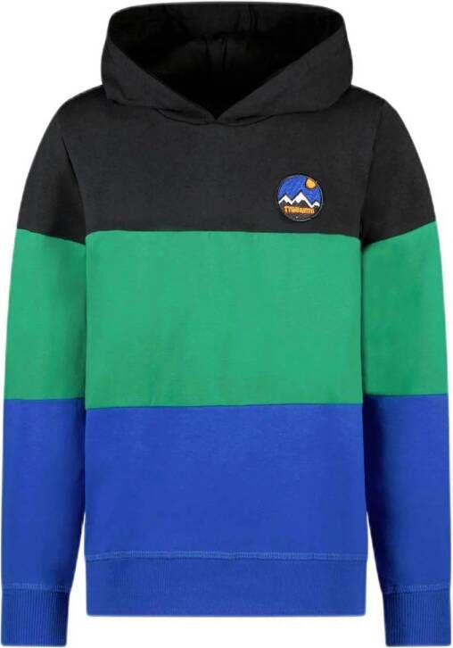 TYGO & vito hoodie Hessel kobaltblauw zwart groen Sweater Meerkleurig 104