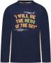 TYGO & vito longsleeve met tekst donkerblauw - Thumbnail 1
