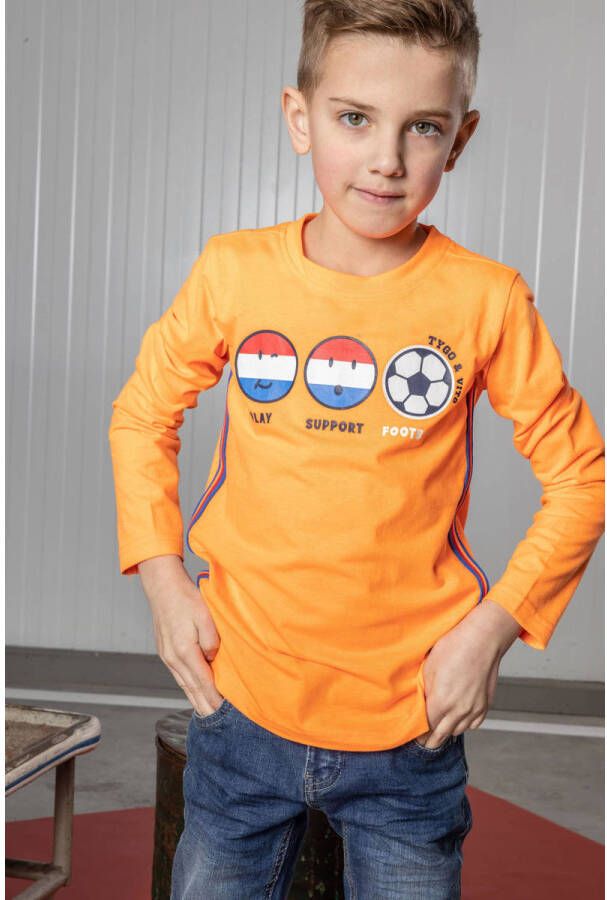 TYGO & vito longsleeve oranje