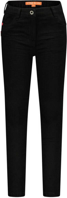 TYGO & vito skinny jeans zwart Meisjes Denim Effen 146
