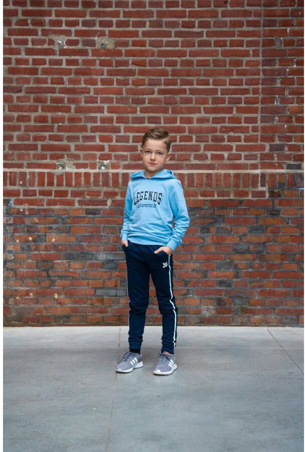TYGO & vito slim fit broek Bas donkerblauw Jongens Sweat 104