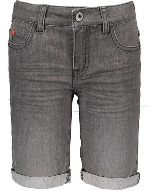 TYGO & vito slim fit jeans bermuda grijs stonewashed Denim short Jongens Stretchkatoen 128