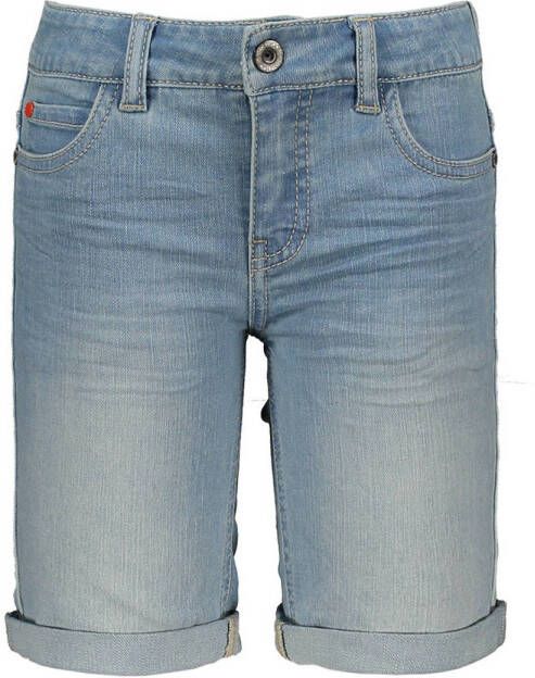 TYGO & vito slim fit jeans bermuda light denim short Blauw Jongens Stretchkatoen 116
