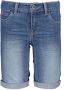 TYGO & vito slim fit jeans bermuda stonewashed Denim short Blauw Jongens Stretchkatoen 104 - Thumbnail 1