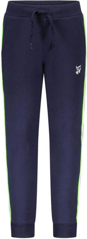 TYGO & vito slim fit joggingbroek met logo blauw