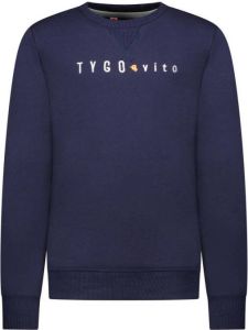 TYGO & vito sweater donkerblauw