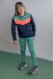 TYGO & vito sweater donkerblauw roze groen - Thumbnail 1