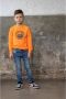 TYGO & vito sweater Samir met printopdruk oranje blauw Printopdruk 104 - Thumbnail 1