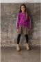 TYGO & vito sweater Sanne met printopdruk fuchsia Roze Meisjes Sweat (duurzaam) Ronde hals 116 - Thumbnail 1