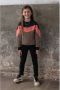 TYGO & vito sweater Sasja zwart bruin roze Meisjes Sweat (duurzaam) Ronde hals 104 - Thumbnail 1