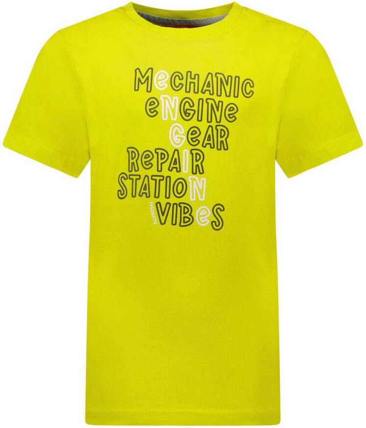 TYGO & vito T-shirt met tekst geel