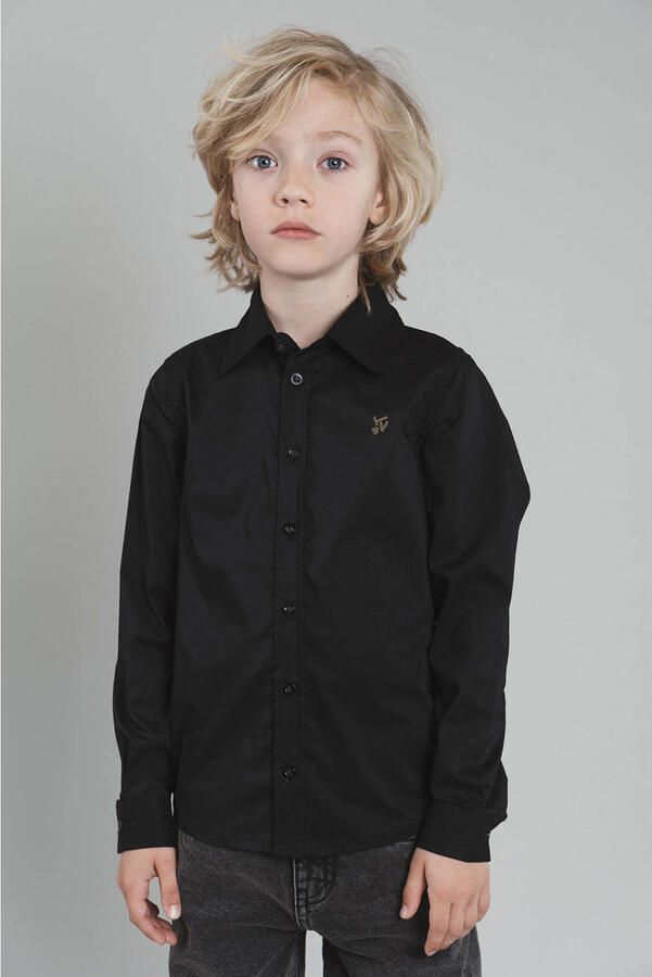 TYGO & vito casual overhemd zwart