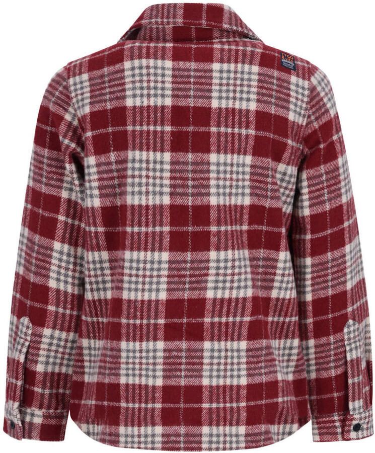 TYGO & vito flanel relaxed fit geruit overhemd donkerrood Ruit maat 122-128