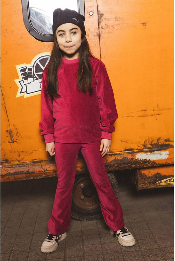 TYGO & vito fluwelen flared broek rood - Foto 2
