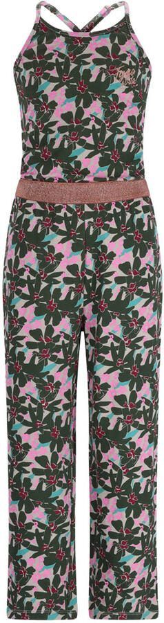 TYGO & vito gebloemde jumpsuit jersey olijfgroen