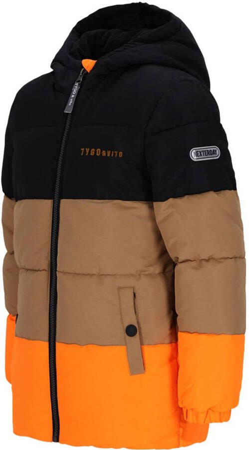 TYGO & vito gewatteerde jas winter oranje - Foto 3