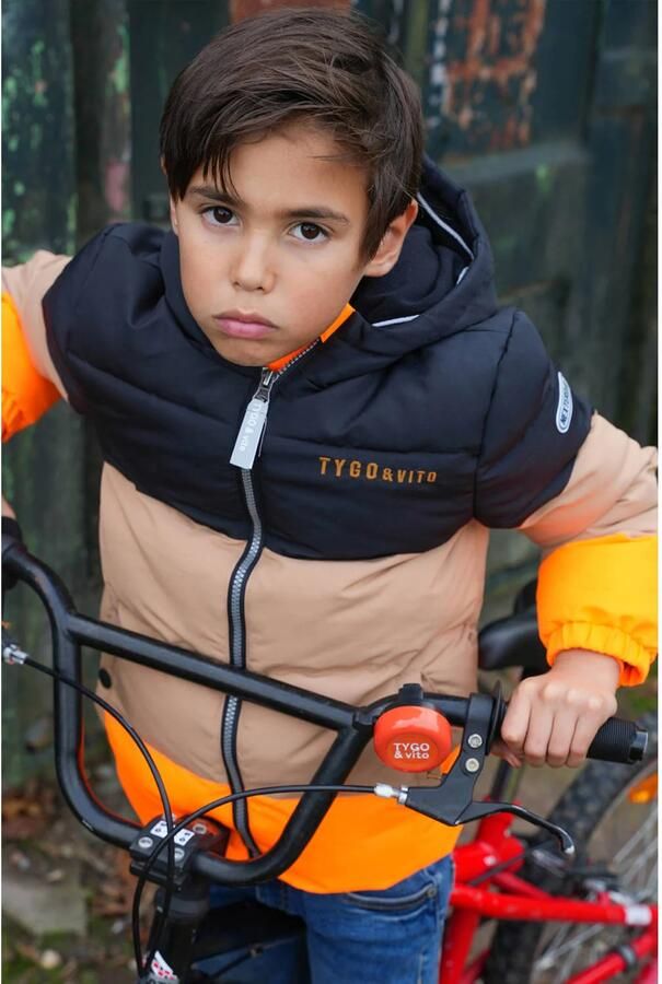TYGO & vito gewatteerde jas winter oranje - Foto 2