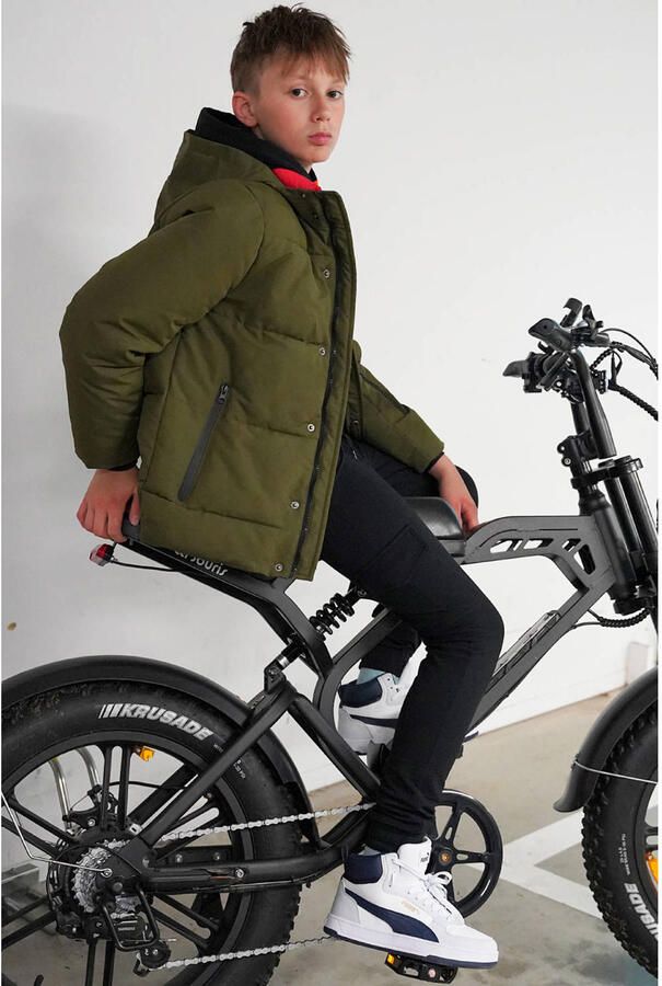 TYGO & vito gewatteerde winterjas Burton groen - Foto 2