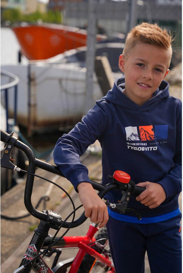 TYGO & vito hoodie donkerblauw - Foto 2