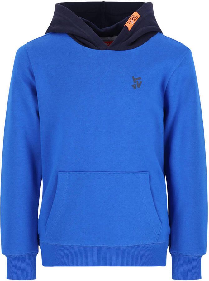 TYGO & vito hoodie met backprint blauw - Foto 1