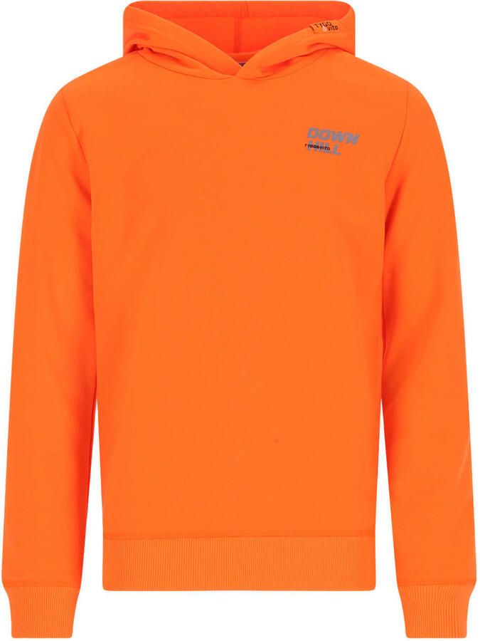 TYGO & vito hoodie met backprint oranje