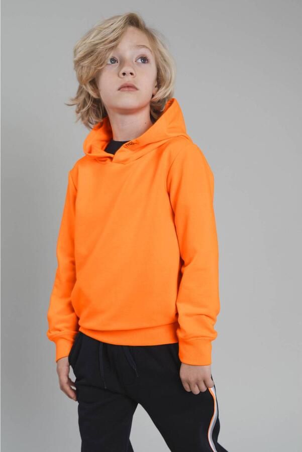 TYGO & vito hoodie met backprint oranje Sweater Backprint maat 134-140