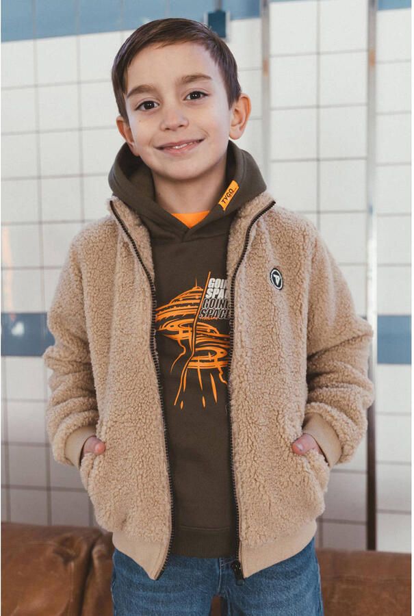 TYGO & vito hoodie met print olijfgroen Sweater Printopdruk maat 134-140 - Foto 2