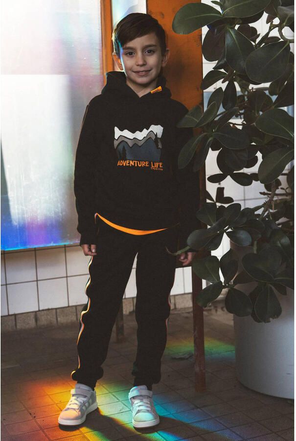 TYGO & vito hoodie met print zwart - Foto 2