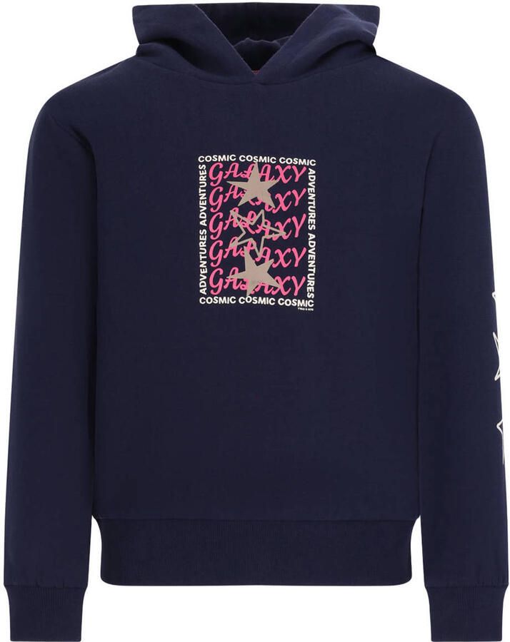 TYGO & vito hoodie met sterren donkerblauw