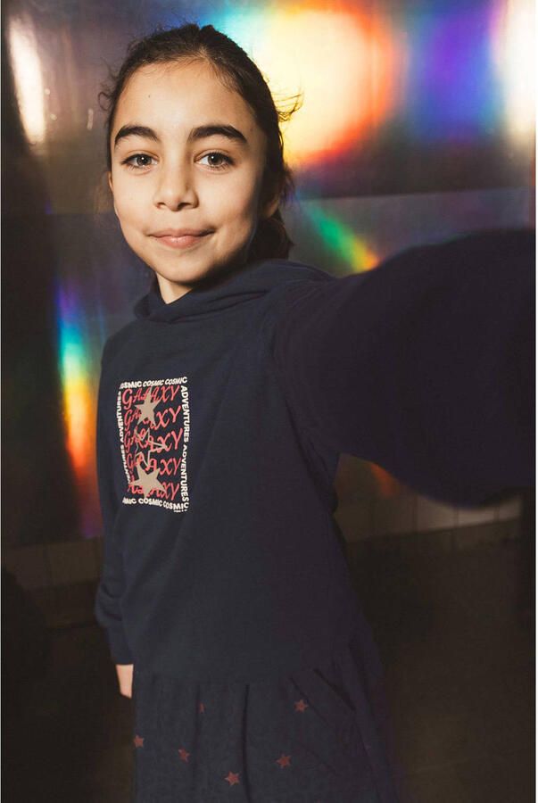 TYGO & vito hoodie met sterren donkerblauw - Foto 3