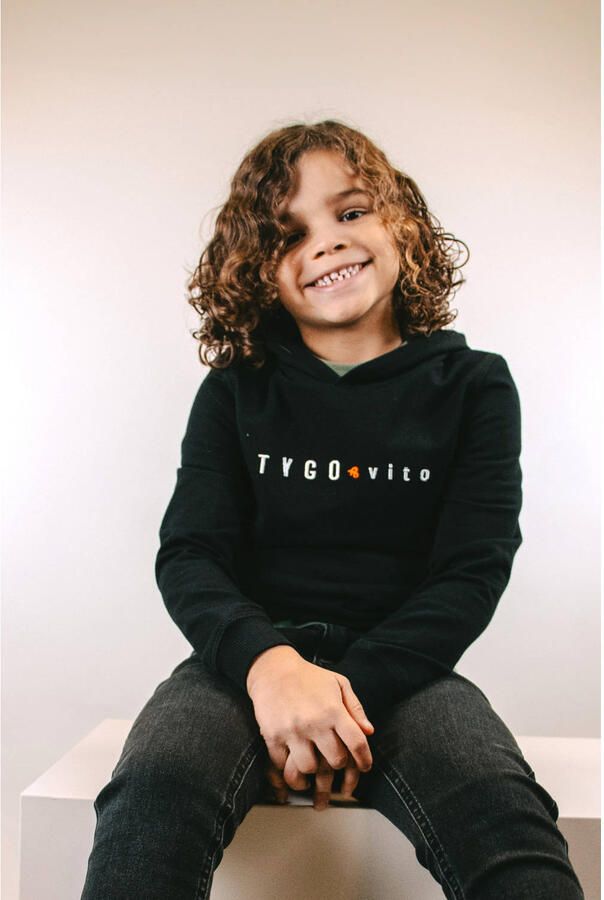 TYGO & vito hoodie zwart