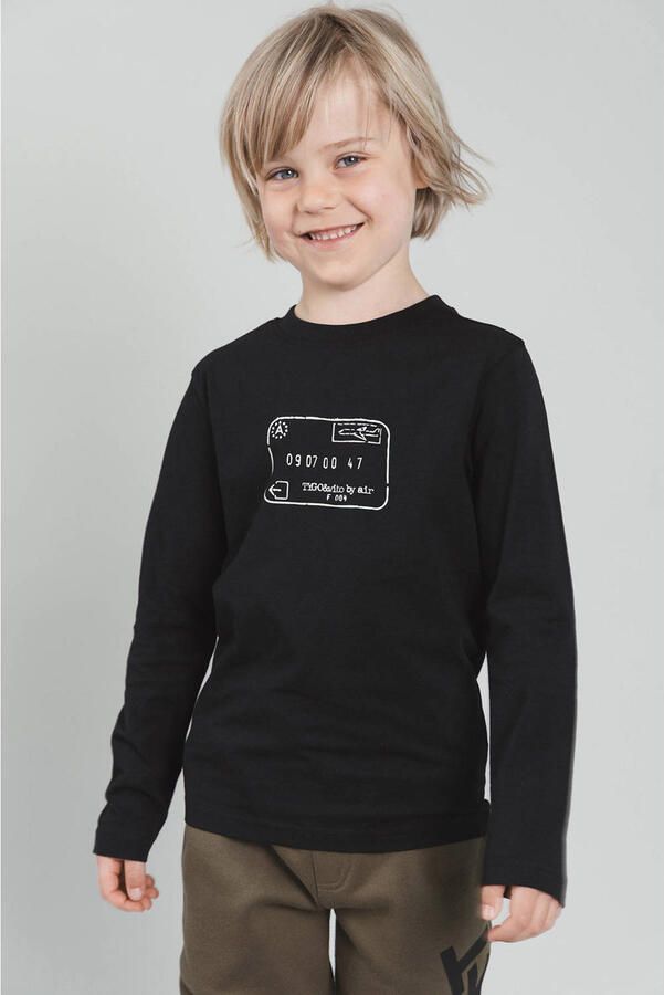 TYGO & vito jersey longsleeve met print Zwart Printopdruk maat 134-140 - Foto 3