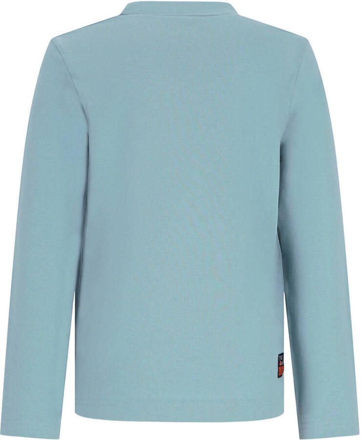 TYGO & vito jersey rechtvallende longsleeve met print lichtblauw Printopdruk maat 134-140 - Foto 2