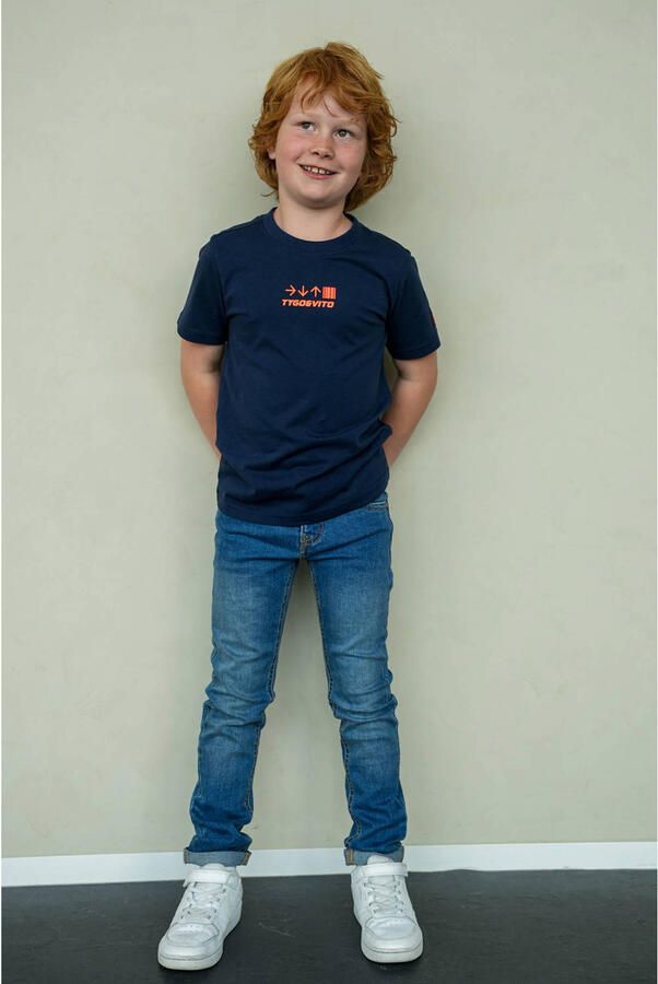 TYGO & vito jersey T-shirt donkerblauw