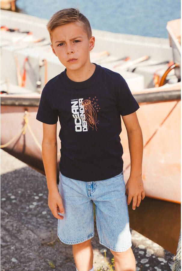 TYGO & vito jersey T-shirt donkerblauw - Foto 3
